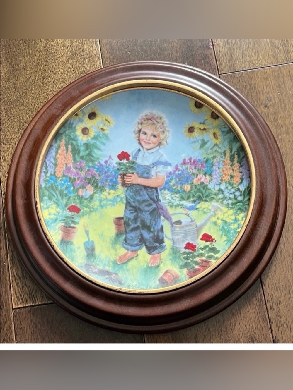 Reco Charming Child in
Garden Decorative Plate (1989
Bradex No. 84-N89-1.3